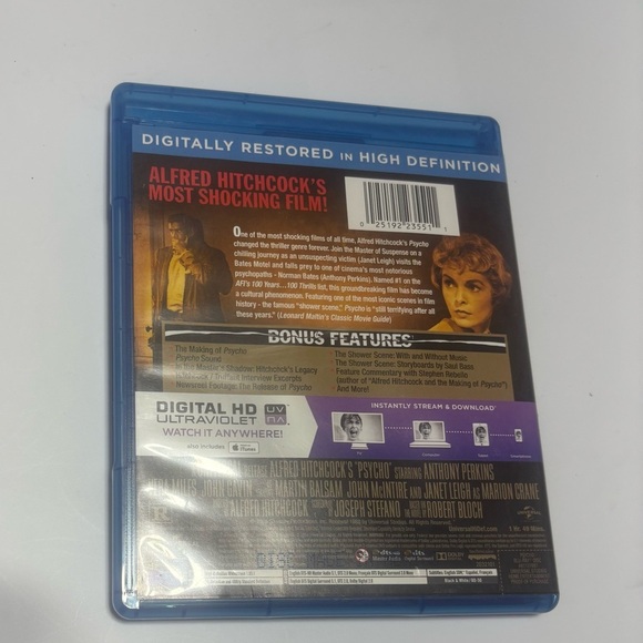 PSYCHO Blu-ray & Digital HD release of Alfred Hitchcock's 1960 film - Picture 2 of 3